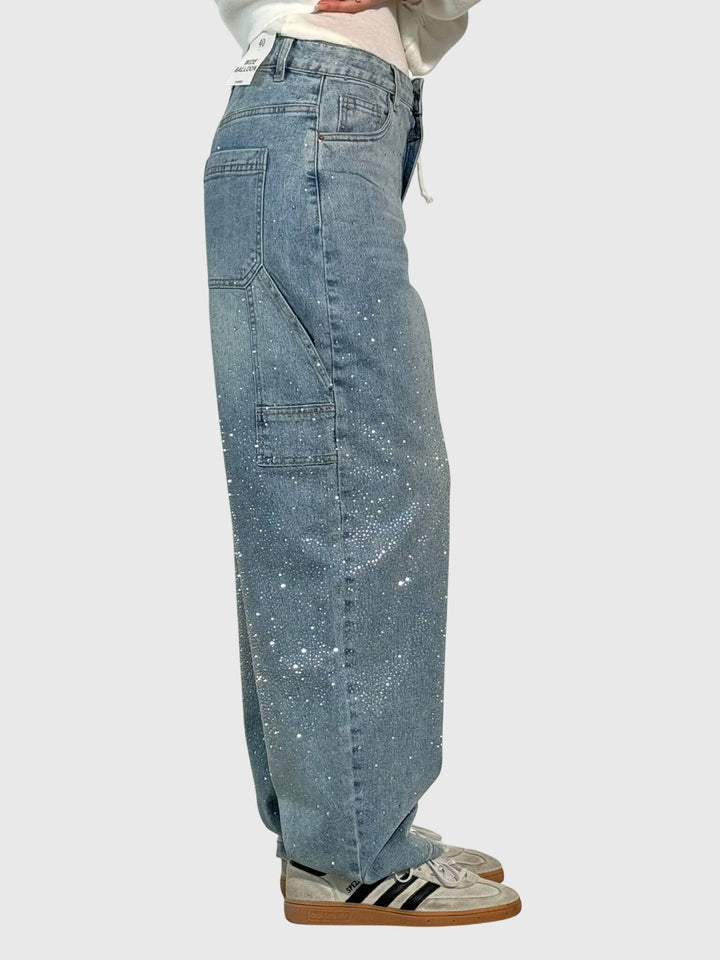 Lorena | Sparkling Wide-Leg Jeans