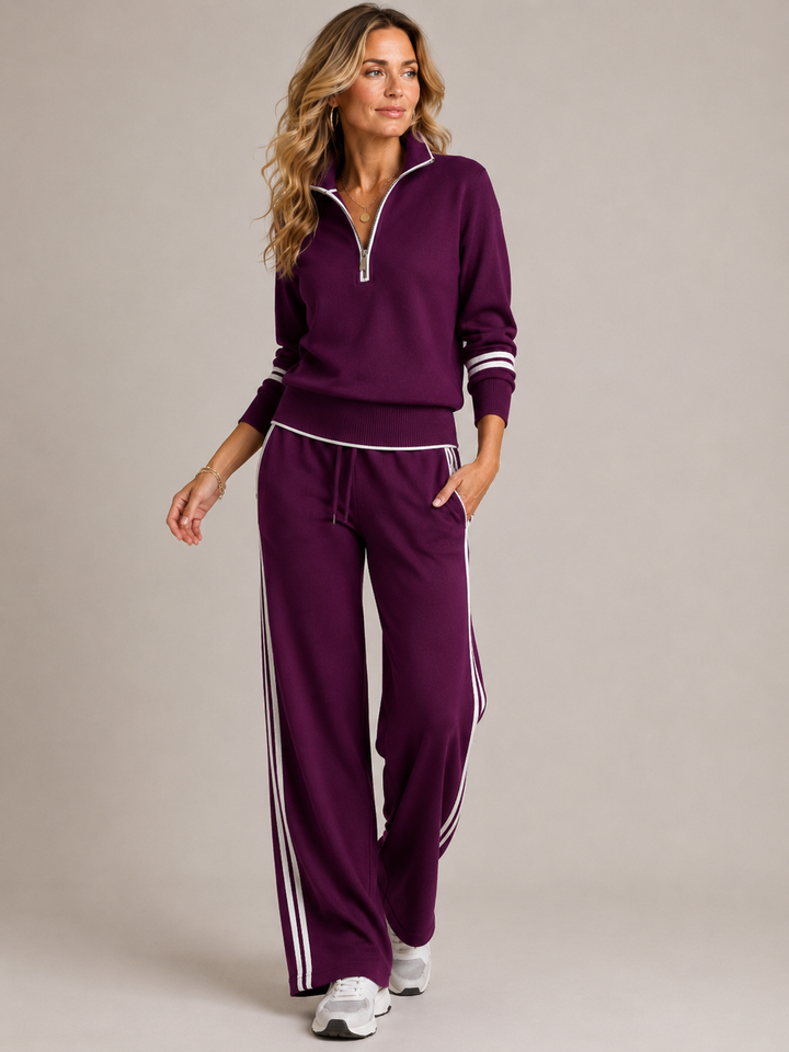 Faye | Relaxed Zip-Collar Two-Piece Set