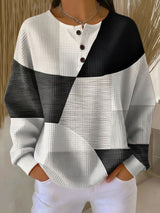 Annette | Colour-Block Henley Jumper