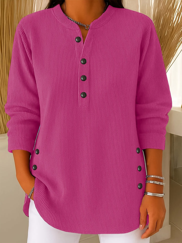 Corinne | Relaxed Button-Detail Top