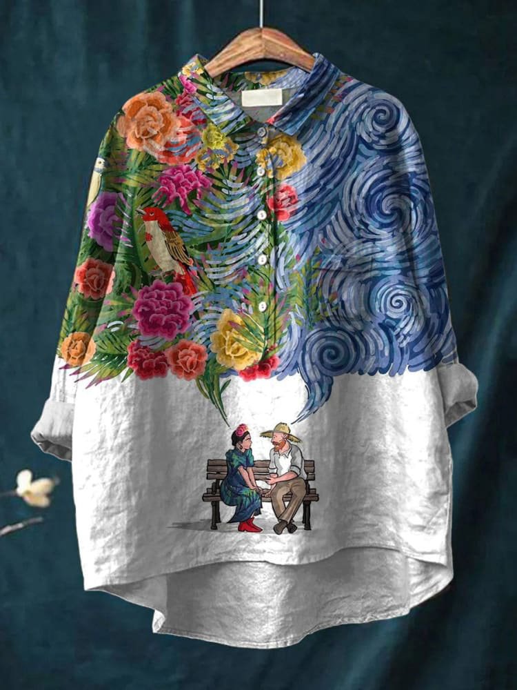 Cosima | Artistic Garden Casual Blouse