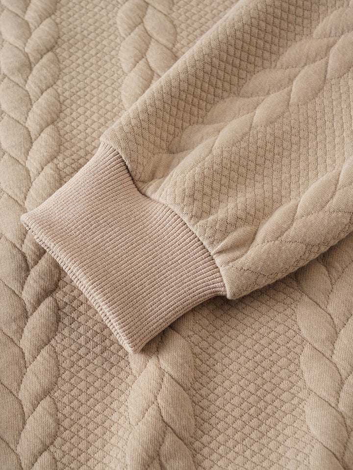 Harvey | Textured Half-Zip Pullover