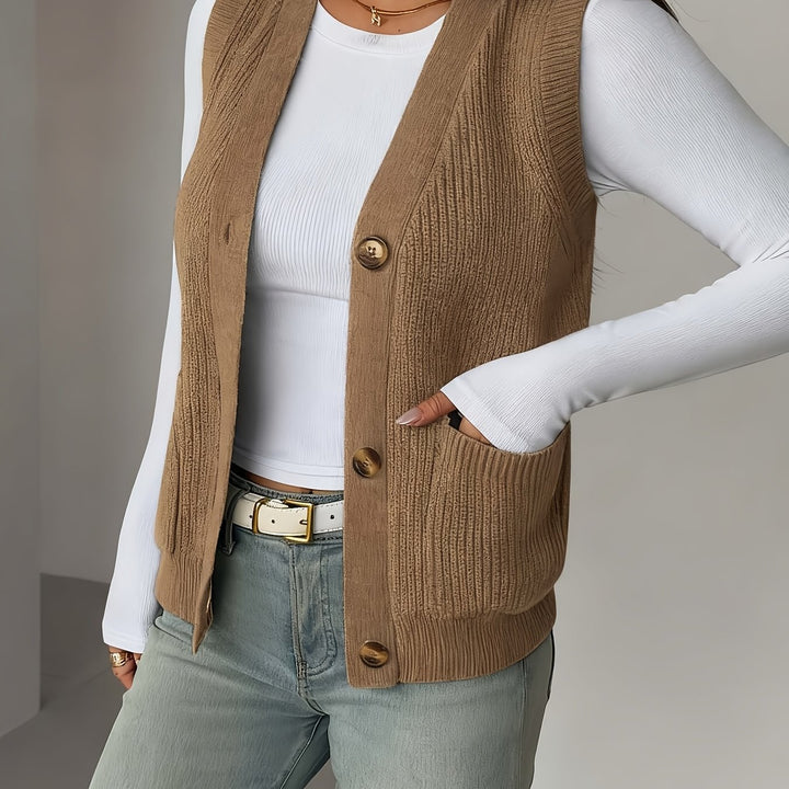 Annette | Button-Front Waistcoat