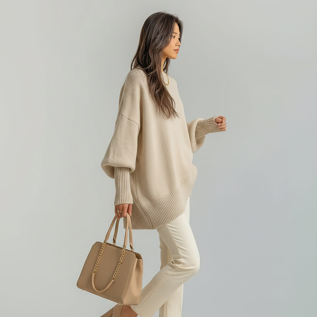 Antonia | Draped Oversized Jumper