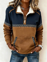 Belinda | Western-Inspired Quarter-Zip Pullover
