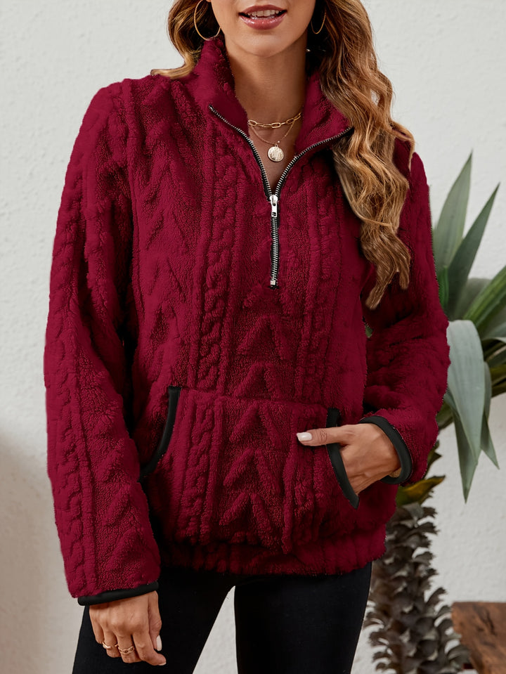 Juniper | Textured Half-Zip Pullover