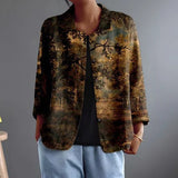 Liliana | Artful Open-Front Jacket