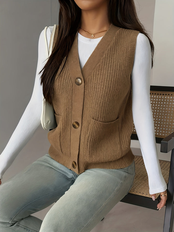 Annette | Button-Front Waistcoat