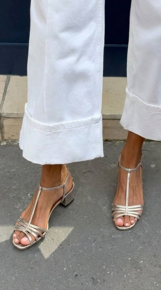 Lucille | Strappy Block-Heel Sandals