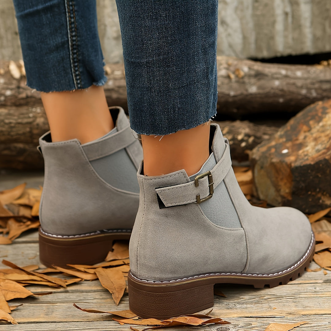 Marion | Refined Buckle Ankle Boots