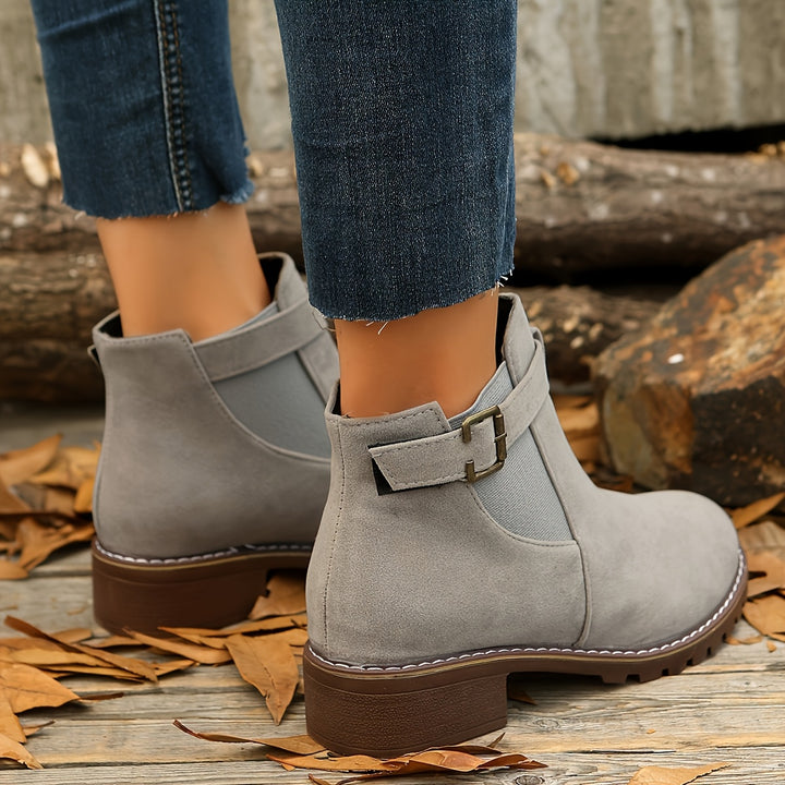 Marion | Refined Buckle Ankle Boots