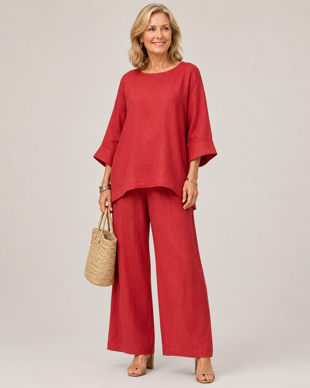Deborah | Relaxed Wide-Leg Two-Piece Set