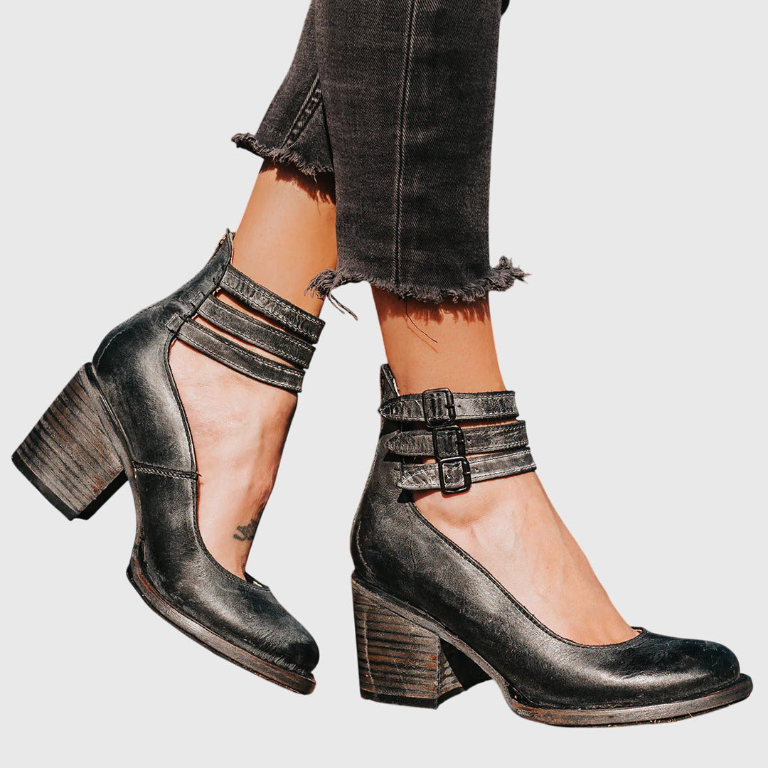 Lucinda | Refined Ankle-Strap Heels