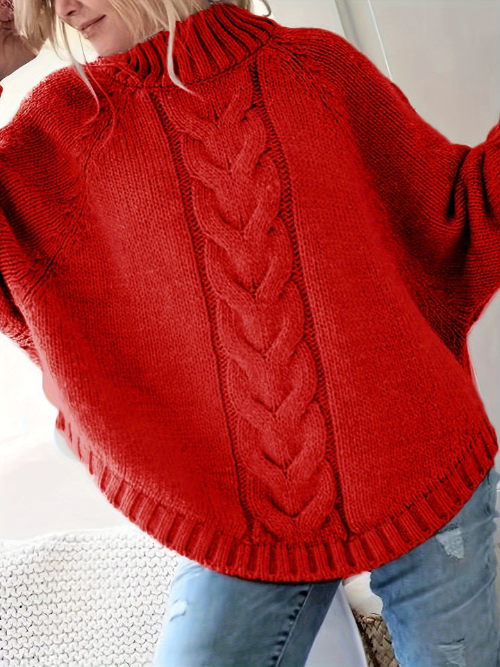 Gretchen | Cable-Knit High-Neck Sweater