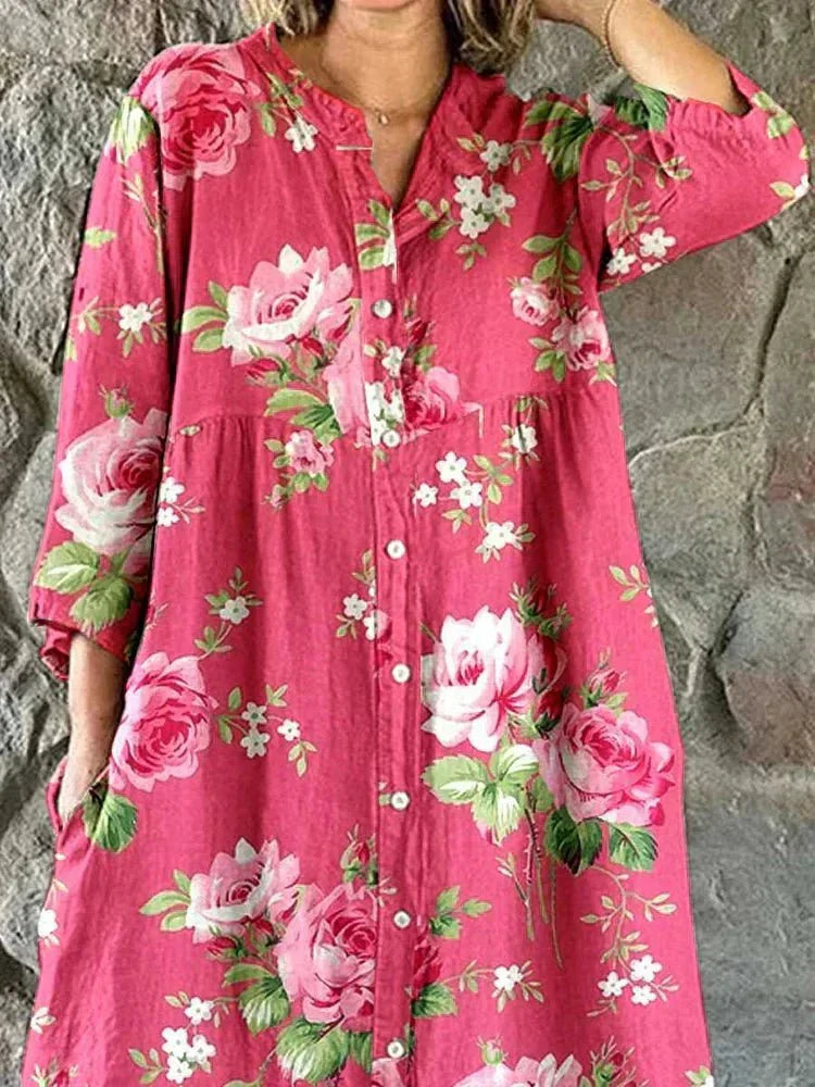 Opal | Blossom Button-Through Dress