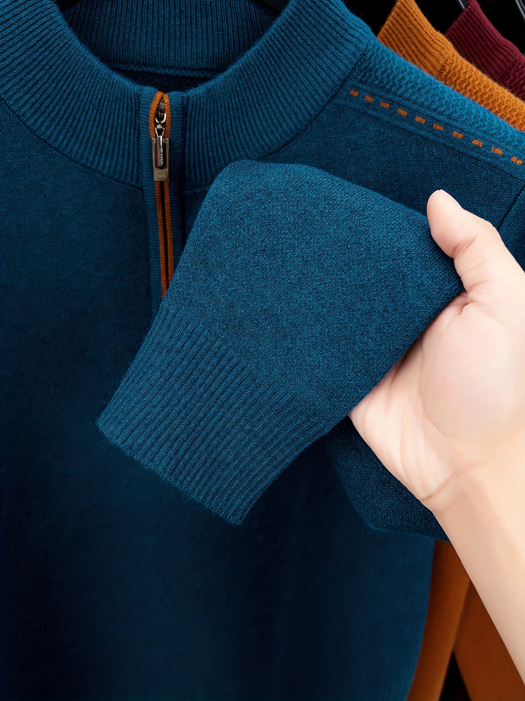 Conrad | Zip-Neck Knit Jumper