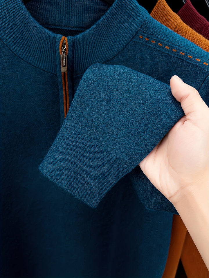 Conrad | Zip-Neck Knit Jumper