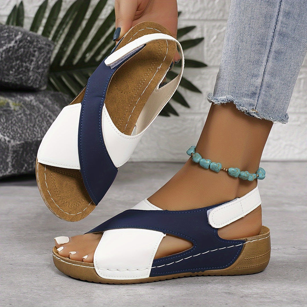 Elaine | Cushioned Wedge Sandals