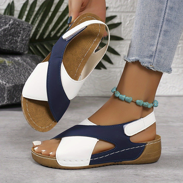 Elaine | Cushioned Wedge Sandals