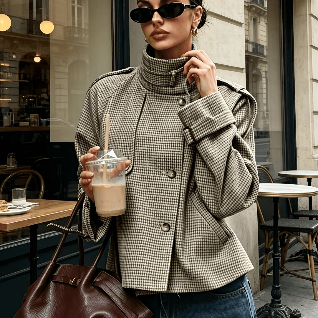Iris | Structured Stand-Collar Jacket