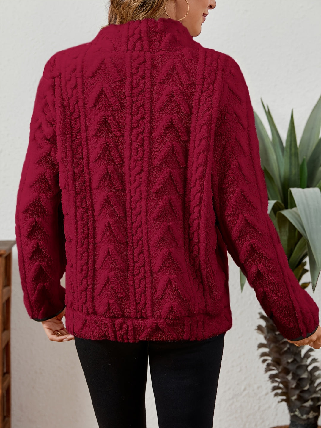 Juniper | Textured Half-Zip Pullover