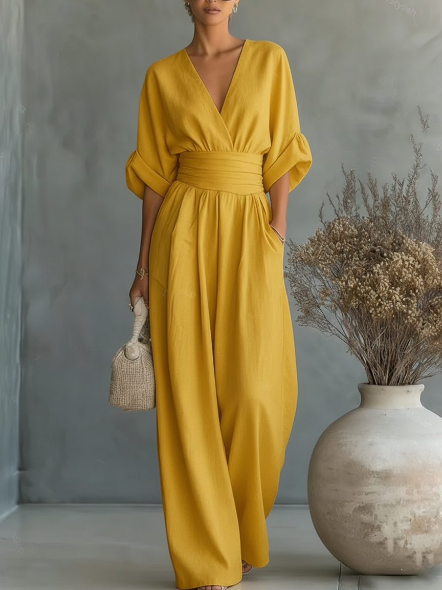 Claire | Elegant Wide-Leg Jumpsuit