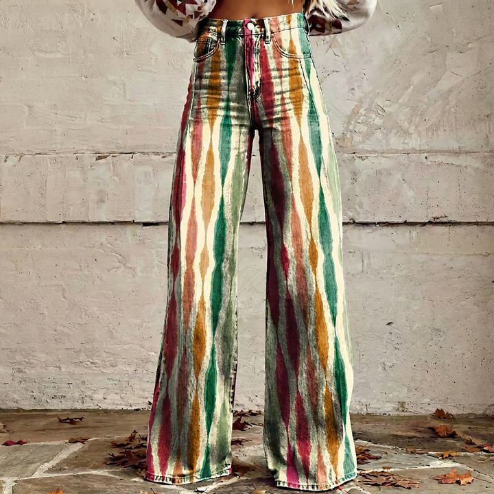 Romy | Flowing Wide-Leg Boho Trousers