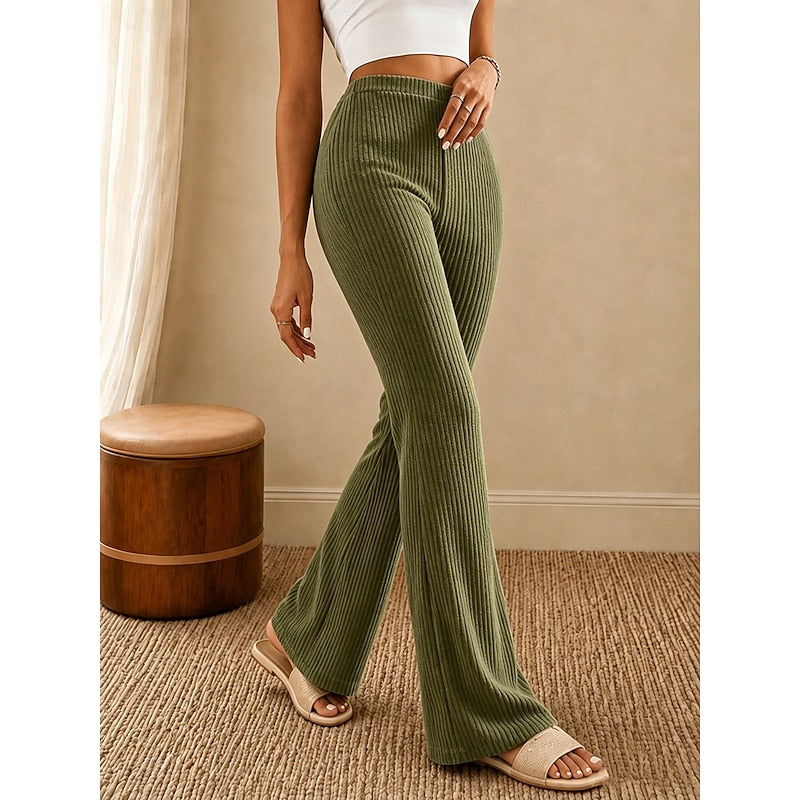 Maeve | High-Waisted Flare Trousers