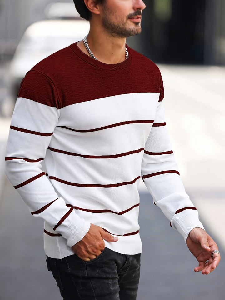 Harrison | Colour-Block Striped Sweater