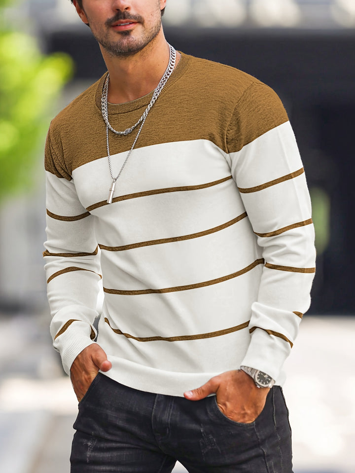 Harrison | Colour-Block Striped Sweater