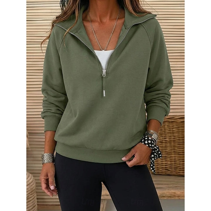 Sadie | Quarter-Zip Collared Sweatshirt