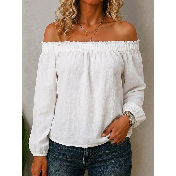 Marina | Off-Shoulder Long Sleeve Top