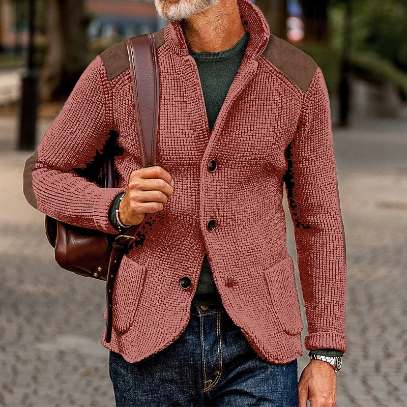 Baxter | Textured Stand-Collar Cardigan