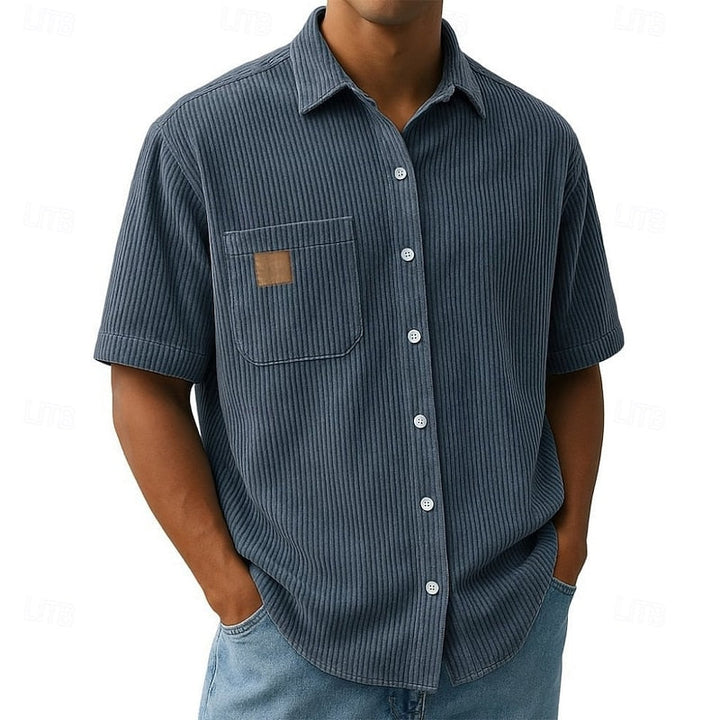 Ashton | Relaxed Ribbed-Texture Shirt