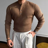 Gordon | Ribbed Henley Jumper