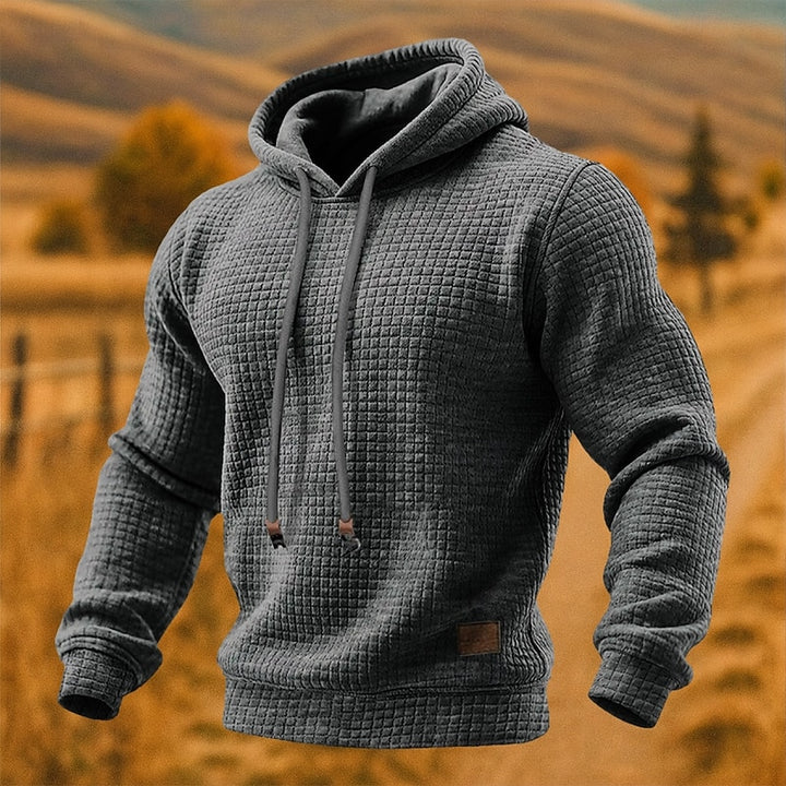 Miles | Textured Waffle Hoodie