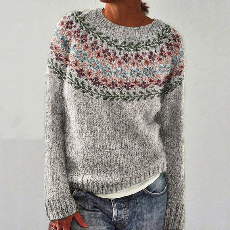 Saskia | Nordic Patterned Knit Jumper