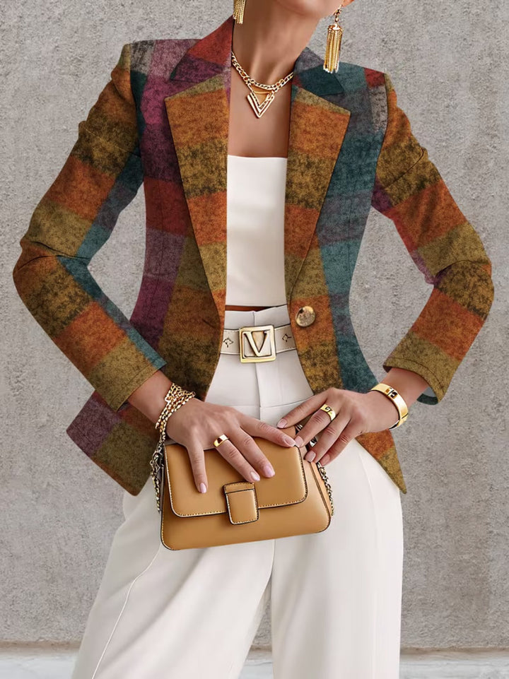 Lucienne | Autumn Check Blazer