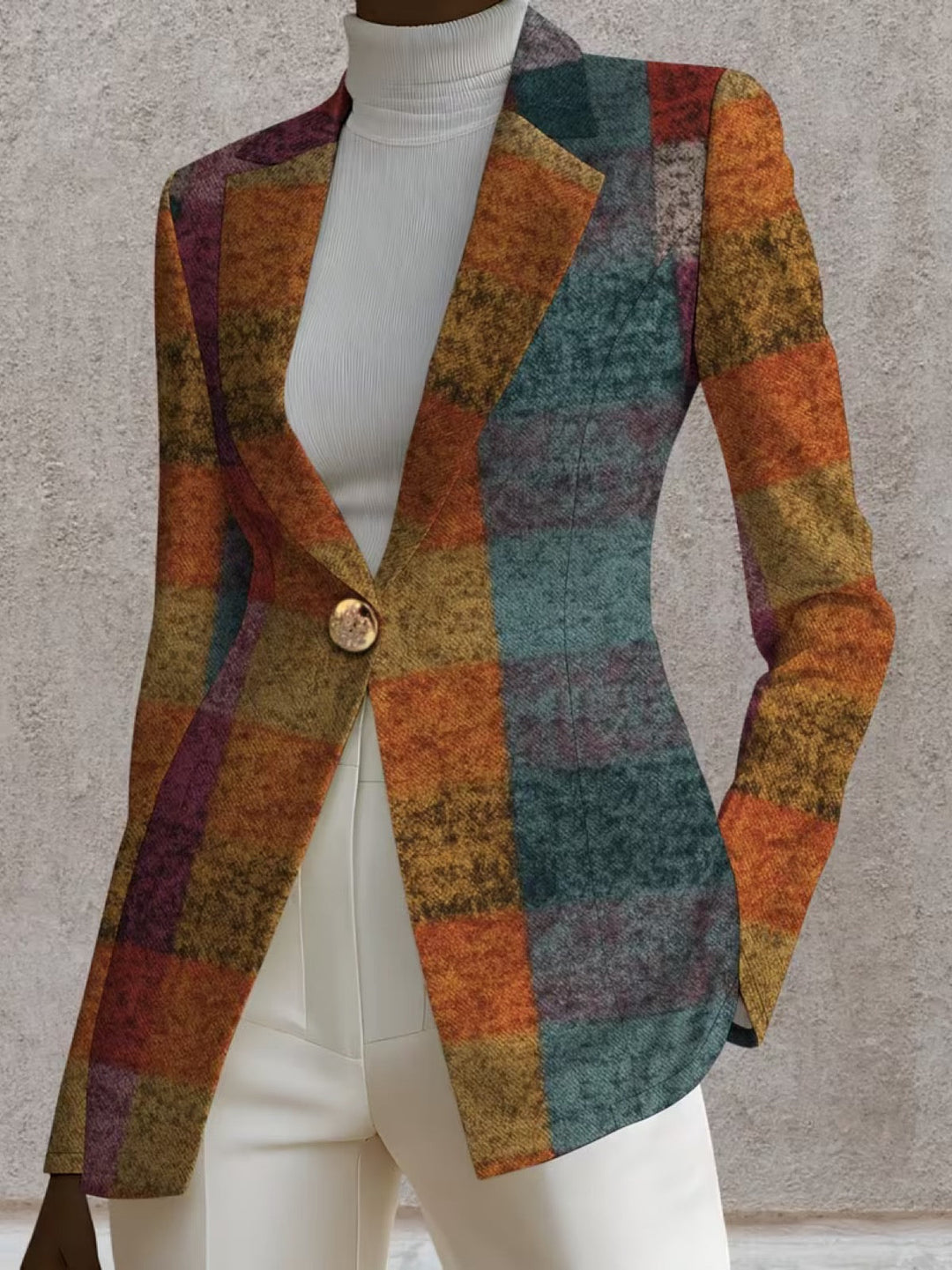 Lucienne | Autumn Check Blazer