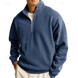 Foster | Quarter-Zip Stand Collar Sweatshirt