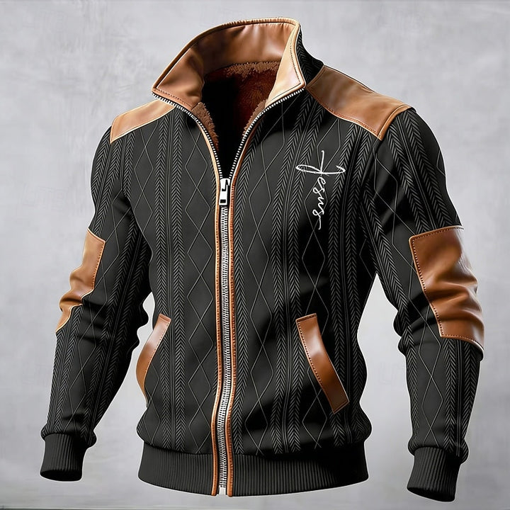 Harold | Fleece-Lined Stand Collar Jacket