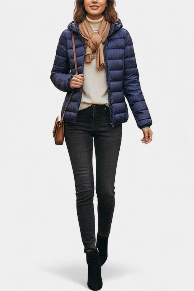 Gabriella | Lightweight Quilted Hooded Jacket