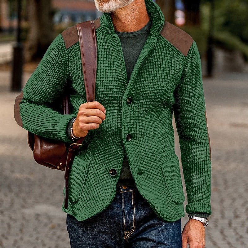 Baxter | Textured Stand-Collar Cardigan