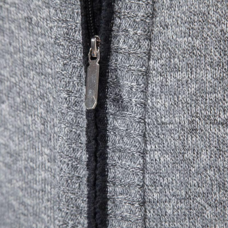 Gideon | Zip-Front Stand Collar Cardigan
