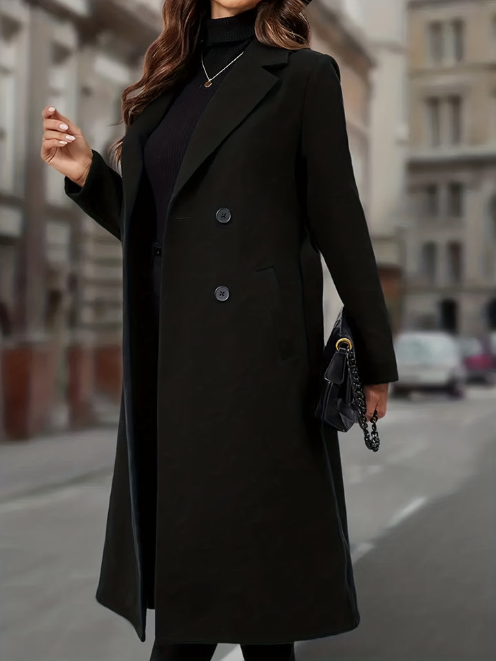 Madeline | Double-Breasted Long Coat