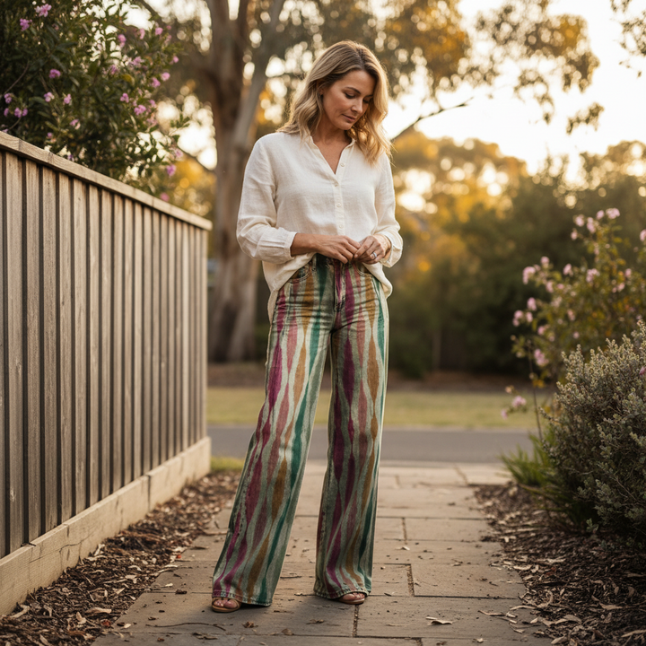 Romy | Flowing Wide-Leg Boho Trousers