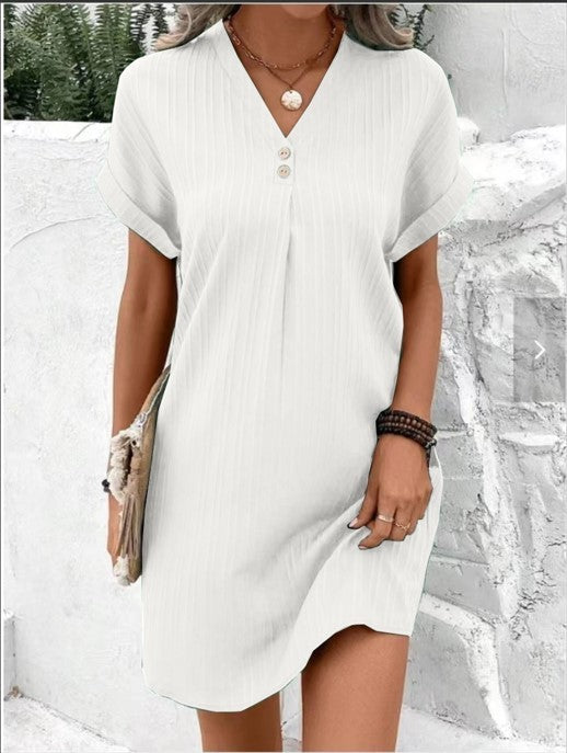 Sabrina | Relaxed V-Neck Shift Dress