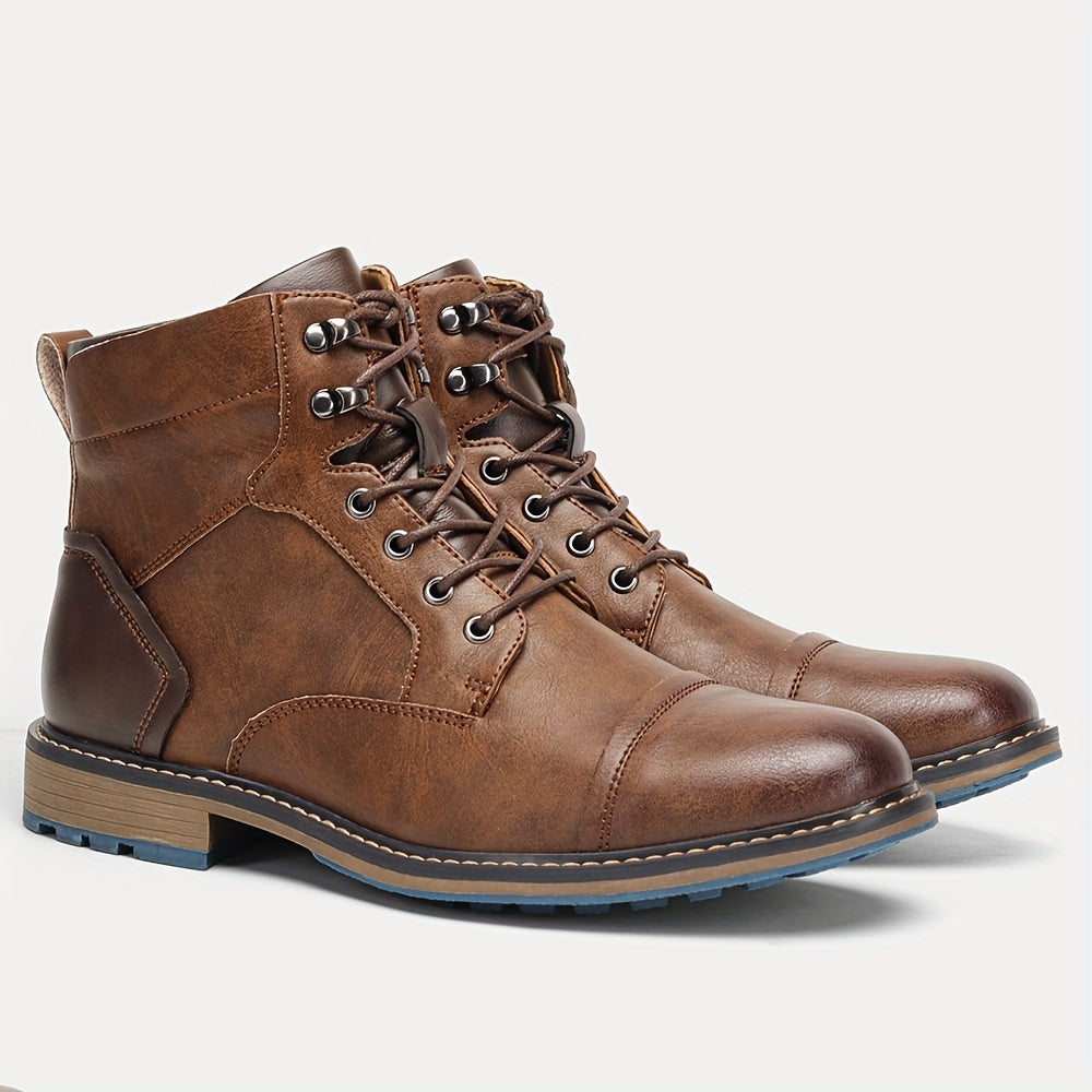 Graham | Cap-Toe Lace-Up Boots