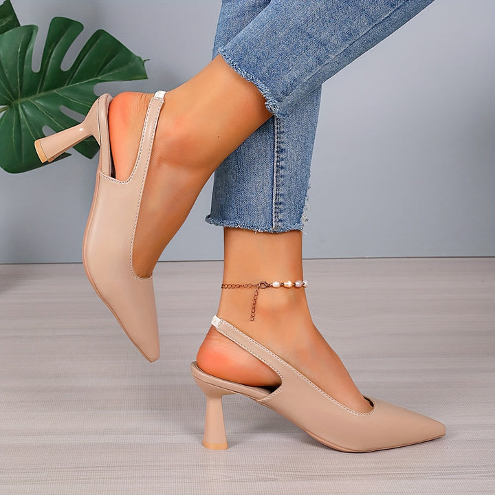 Esther | Refined Pointed Slingback Heels