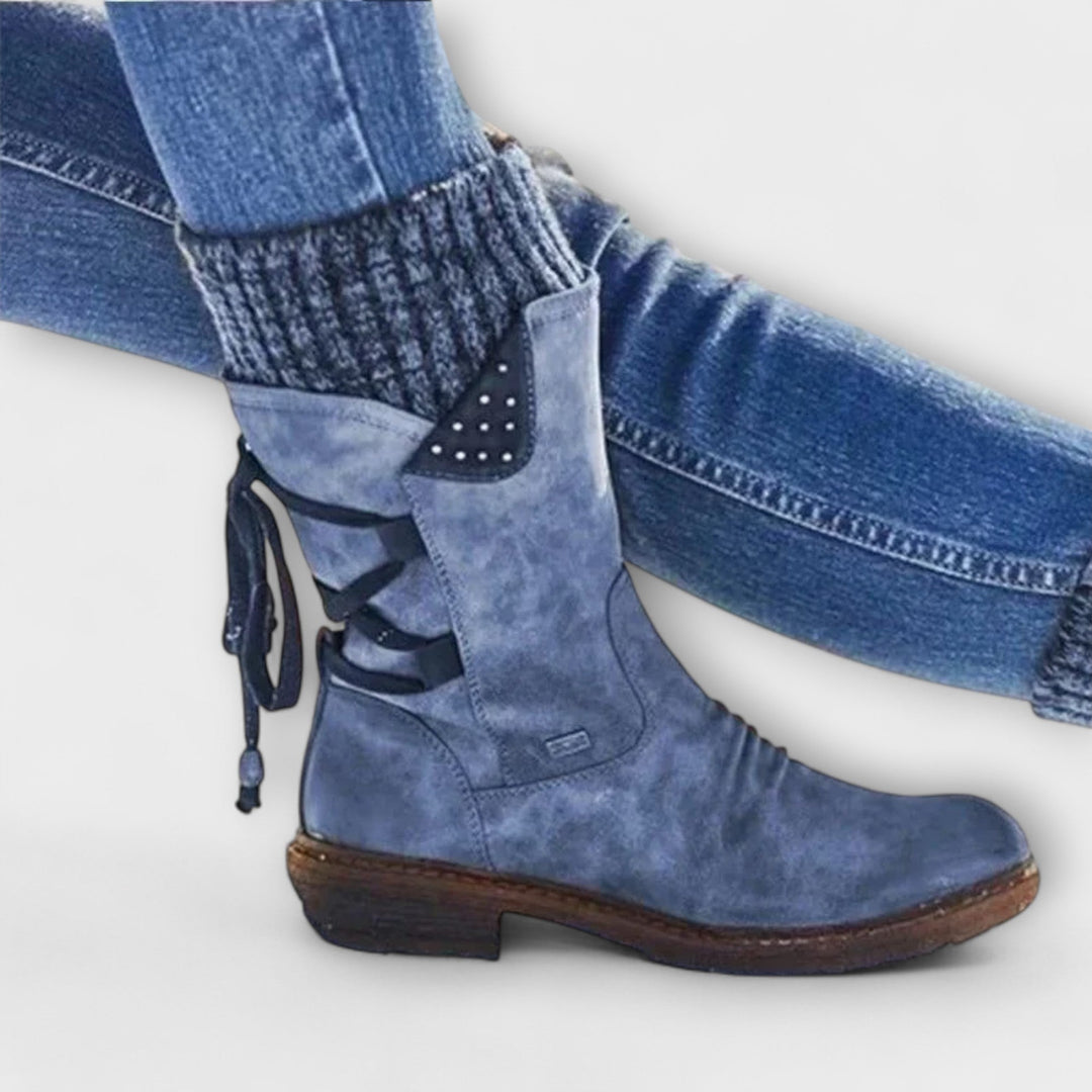 Lena | Cosy Cuffed Mid-Calf Boots